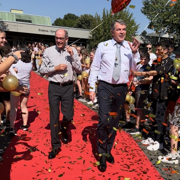 Roter Teppich-Glitzer-Hoch hinaus-Luftballons-Abschied
