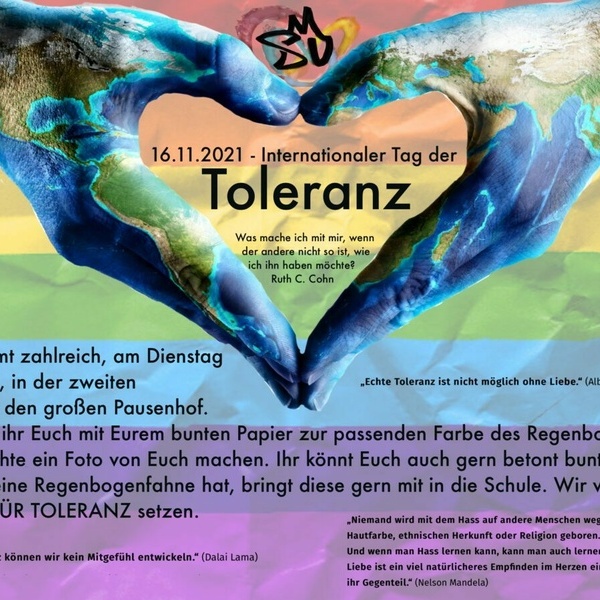 Internationaler Tag der Toleranz